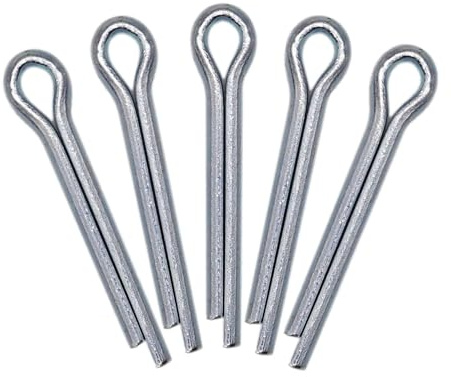 SKIR'CO (50 Stück) Splinte aus verzinktem Stahl 5 x 40 mm, Splintstifte, DIN 94, Splinte aus Metall
