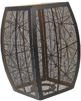 ETHZZLE Spider Web Lampshade Iron Hollow Carved Lamp Shades for Table Lamps Stylish Light Covers Retro Lampshade Lighting Accessory