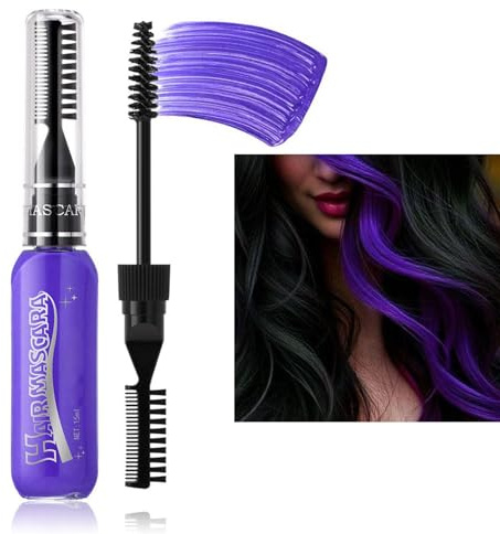 Juego de tinte temporal para el cabello, color temporal de rímel | 8 colores temporales para el cabello, juego de tizas para el pelo para cosplay de cumpleaños, juego de cocina para el cabello para