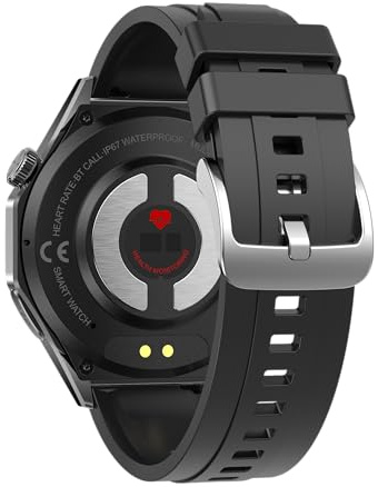 Marsyu 2025 Neu Smartwatch Herren mit Ε ΚG/Harnsäure/BMI 48mm Rund 1,43 AMOLED Fitness Gesundheitsuhr mit 24/7 Herzfrequenz ΒΙυτdrυck SPO2,Schlaf/Apnoe-Monitor Bluetooth-Anrufe SOS-Notruf