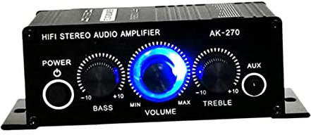 KICHOUSE Amplificatore Audio Digitale Effetto Surround Stereo Adattatore Audio Per Altoparlante Passivo Mini Amplificatore Per Tv Computer e Lettore Cd