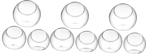 POPETPOP 9 Pièces Terrarium pour Plantes Vases Boules Décoratifs pour Maison et Bureau Pots Hydroponiques Transparants pour et Air Plants