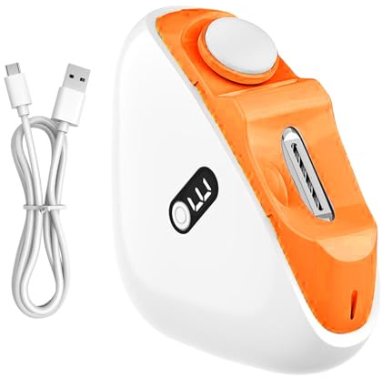 Tagliaunghie elettrico Tagliaunghie Ricaricabile Senza Fili 3 Velocità Per | Taglio E Lucidatura Elettrica Automatica Unghie Luce LED Contenitore Residui per Bambini Adulti Anziani Ba