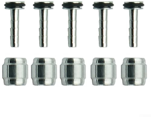 Eawfgtuw Lot de 5 raccords olive pour Mega R1 RO pour RX C1T1 pour tube d'aiguille à huile et clou, compatible avec les systèmes