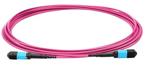 WUKUBO Cavo in fibra ottica MPO-MPO OM4 tipo A tipo B rotondo femmina maschio 8/12 core 1 m 10 m 3 m 15 m cavo color acqua MTP 12 fili jumper(1m,8C female-male B)