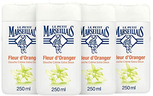 Il piccolo marsigliese doccia crema extra morbido Fiori d' arancio 250 ml – Set di 4