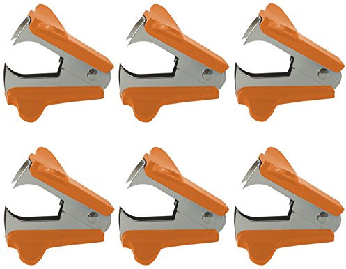 Clipco Orange Staplerentferner - Modern - 6er Pack