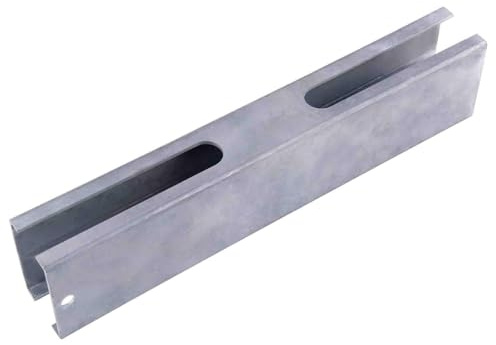 Alberts 672638 Zaunpfosten-Adapter | zur Verlängerung vorhandener Zaunpfosten | feuerverzinkt | Länge 250 mm | für Pfosten 60 x 40 mm | 672638 | Einsteckmontage | Stahl