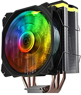 Nfortec - CENTAURUS X CPU-Kühlkörper mit 4 Heatpipes, 120mm A-RGB PWM-Lüfter, TDP 180W, LGA1700 und AM5-kompatibel, schwarz