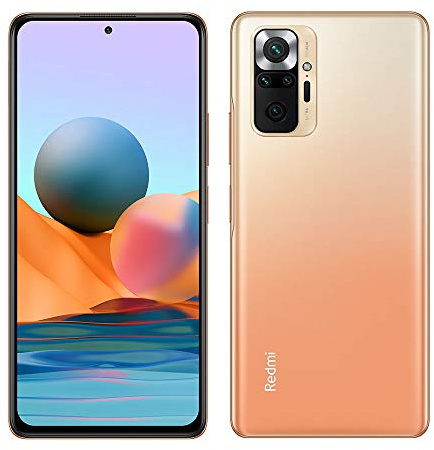 XIAOMI Redmi Note 10 Pro Smartphone RAM 6 GB ROM 64 GB 6,67 120 Hz AMOLED DotDisplay 108 MP Weitwinkel Cámara 5020 mAh (typ) NFC-Dual-SIM-Karte ORO [Versión en Español]