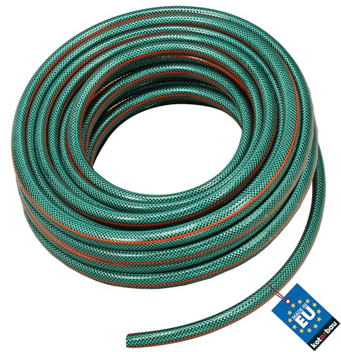 KOTARBAU® - Tubo da giardino da 3/4, 20 m, a 3 strati rinforzati, professionale per innaffiare piante, colore verde