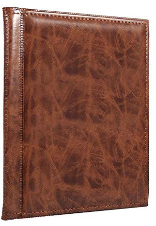 Album di Monete per Collezionisti 250 Tasche 10 Pagine Album di Monete Coin Collection Book Collecting Holder Book(Marrone)