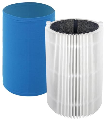 SPARES2GO Filter Kit for Blueair Air Purifier HEPA Carbon Sleeve Blue Pure 411 3210 Joy S