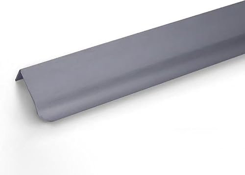 NUACOS Schrankgriffe Unsichtbare Möbelgriffe Moderne Küchengriffe Aluminium Schubladengriff Geschwungener Türgriff mit Schrauben für Küchenschränke Schublade,Grau,600mm/23.6in