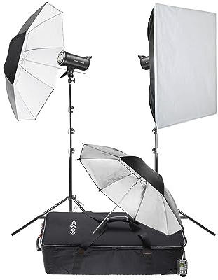 SK400II-V Dual Studio Flashes Kit Flash Strobe Lighting Unit 400Ws GN65 Built-in 2.4GHz Receiver Bowens S-Type Mount LED Modelling Lamp Portrait Event Wedding Beauty Fashion Professional Photography