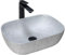 GTM Design Aufsatzwaschbecken Matt Modern Waschbecken ohne Hahnloch - Elegant Aufsatzwaschbecken Oval für Badezimmer und Gäste WC - nur Bad Waschbecken - Modell 5