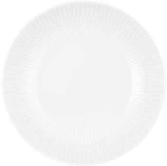 Seltmann Weiden Amina Weiß Suppenteller, 21 cm, Tiefe Suppenschale mit dezentem Relief-Muster, Spülmaschinen- und Mikrowellenfest, Porzellan, Weiß