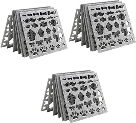 Operitacx 21piezas Moldes De Fieltro Para Agujas Plantillas De Bordado y Aplicación Para Manualidades Kit De Moldeado Creativo