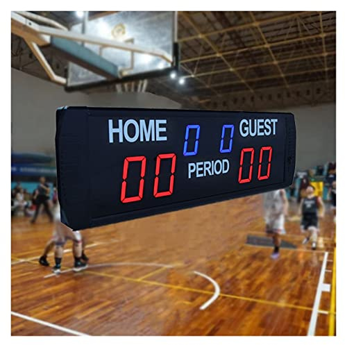 FKHFTI LED Digital Scoreboard Electronic Scoreboard, Portable Score Board Wireless Electronic Led Tennis Padel Digital Scoreboard for Games Volleyball/Basketball/Football/Ping Pong/Badminton