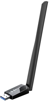 USB Adapter WiFi Dongle for PC - WiFi 6 Dongle AX1800 Dual Band 2.4G 5G WiFi Adapter for PC USB3.0 USB Wireless Adapter Signal Antenna 5G WiFi Dongle for Laptop Supports Win10/11 USB WiFi Adapter