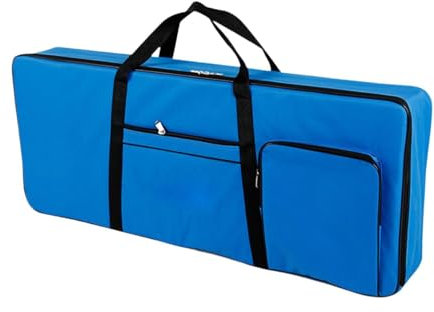 rockible 61-Tasten-Keyboard-Tasche, Elektronische Keyboard-Tasche, E-Piano-Tasche, Blau