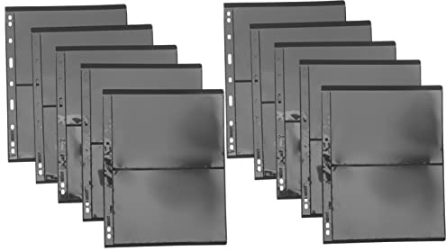 GRIRIW Album De Collection De Timbres Transparent Pvc Taille Standard, Pochettes Recto Verso Pour Rangement Et Protection, Utilisation Philatéliste Et Cartes Diverses