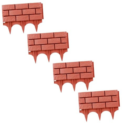 Kisangel 4piezas Vallas para Patios De Jardín Protector De Plantas Decoración De Valla Exterior