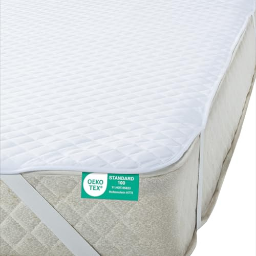 JEMIDI Matratzenschoner gebürstet wasserdicht - 180 x 200cm - Matratzenschonbezüge für 180 x 200cm Matratzen - Spannbettlaken Schoner für Inkontinenz - Mattress Protector
