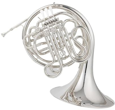 Bb Waldhorn Waldhorn B Stimmung F Stimmung Versilbertes Zweireihiges Blechblasinstrument Mit Vier Tasten Und Etui