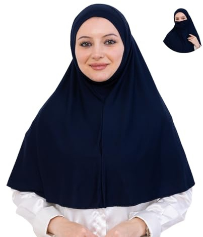 Prien Elegant Kopftuch Für Damen, Muslimische Hijab Mit Niqab, Islamische Schal Frauen, Kopftücher Für Gebetskleidung, Ramadan, Abaya