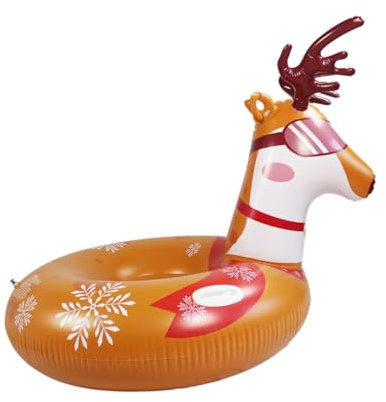 Toyvian 1stück PVC Aufblasbarer Schneeschlitten Im Rehdesign Robuster Langlebiger Outdoor Schneetube Für Wintervergnügen Leicht Zu Transportieren Und Platzsparend Für Schneeausflüge