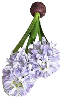 YOPI Fleurs artificielles de Jacinthe – Orchidée Violette en Soie, décoration d'intérieur for Mariages et événements(Blue)