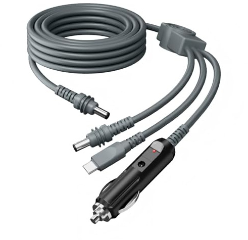 3 in 1 Starlink Mini Cable 10FT/3M, 100W Waterproof Extension Cable, USB C/Car Charger/DC to DC Power Cable for Power Supply from Starlink Mini, Power Cable for 12V-24V Devices