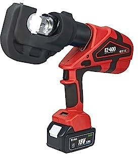 Alicates hidráulicos eléctricos recargables con pantalla digital, herramienta hidráulica de punta de alambre de aluminio y cobre de prensado continuo EZ-400(EZ 400)
