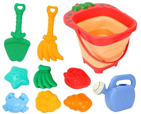 Beach Toy Set - ABS Foldable Bucket | Portable Sand Shovel - Outdoor Play Accessory – Lightweight Durable Construction For Backyard Garden Fun Ideal For Creative Summer Kids Activities
