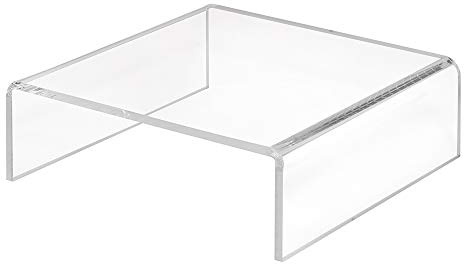 Zeigis 150x50x150mm Dekobrücke/Acrylpodest/U-Ständer aus Acrylglas | UV-beständiges Acrylglas, glänzende Kanten - Warenpräsentation, Sammelfiguren in Schaufenster, Vitrine und Regal