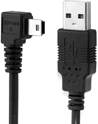 chenyang Mini USB-Kabel, USB 2.0 Stecker auf Mini USB 5 poliger Stecker 90 Grad rechtwinklig Lade/Datenübertragungs Verlängerungskabel 1.8M für Dashcam/GPS/Mikrofon