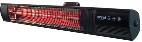 Sunred väggvärmeelement 2 500 W värmestrålare infraröd strålare terrassstrålare