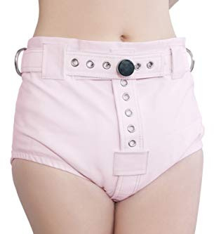 Rosa Unterhosen mit Segufix-Schloss und Schlüssel, die Windel Entfernung unmöglich machen ABDL