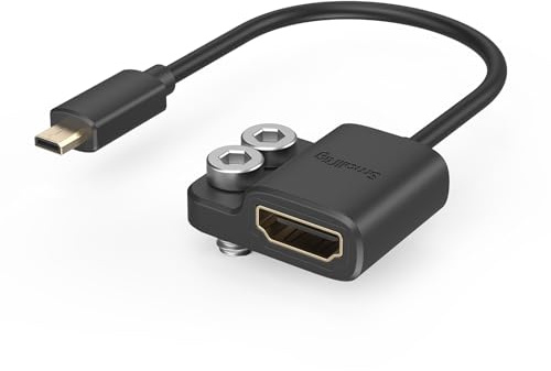 SMALLRIG Adaptador de Cable 4K a 60 Hz, Convertidor Macho Micro tipo D a Hembra tipo A, para Sony A7R IV / A7RIII/ A7III/ A7II/ A7RII, para Fujifilm X-T2/ X-T3, Longitud del Cable 8cm/3pulgadas - 3021