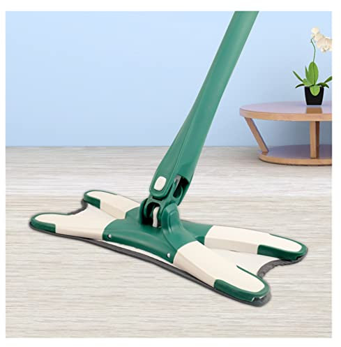 FURUIWUFENG fregona Squeeze MOP Tipo de Tipo de Microfibra de Tipo X Reemplace la Lavado a Mano Lavar la Herramienta de Limpieza de la Limpieza del hogar mop (Color : 3 Mop Head Green)