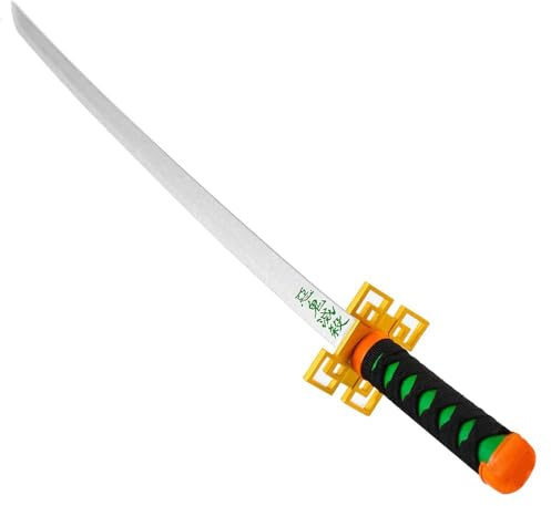 Kimimara Épée Demon Slayer – Lame en bambou pour cosplay Tokitou Muichirou Halloween, cosplay, fête d'anime, cadeau pour chaussette de Noël, cadeaux d'anniversaire – Taille enfant