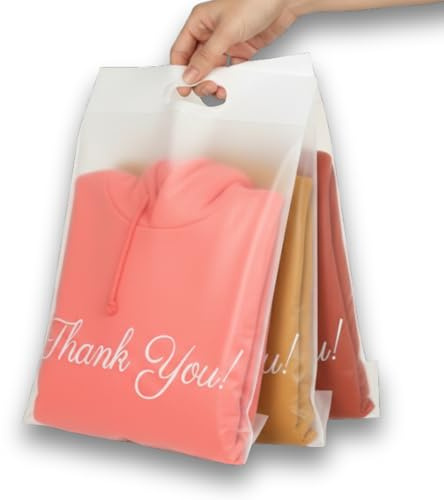 Donyson Frosted T-Shirt Packaging Bags 12x15, 50 Bolsas de Plastico para Negocio, Envelopes for Small Businesses, Clothing Shipping Mailers