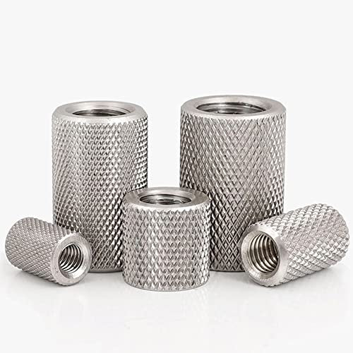 1 Stück 304 Edelstahl Rändelmutter, M4 x 5 mm (Außendurchmesser: 16 mm) für Leuchten oder Elektronik