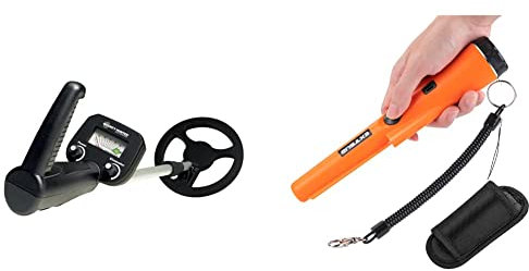 Bounty Hunter Junior Metalldetektor Suchgerät mit Metallfilterfunktion, Diskriminationsmodus & EXTSUD Tragbarer Metalldetektor, Metalldetektor Metall Pin Pointer IP66 wasserdicht
