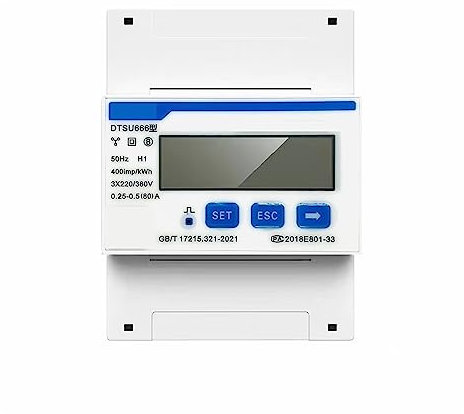 Compteur D'énergie Électrique Programmable Compteur D'énergie Électrique Onduleur Solaire PV Surveiller efficacement l'énergie (Color : DTSU666 80A CE)