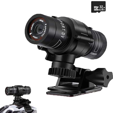 1080P Motorcycle Helmet Camera for Cycling & Outdoor Use,With TF32G