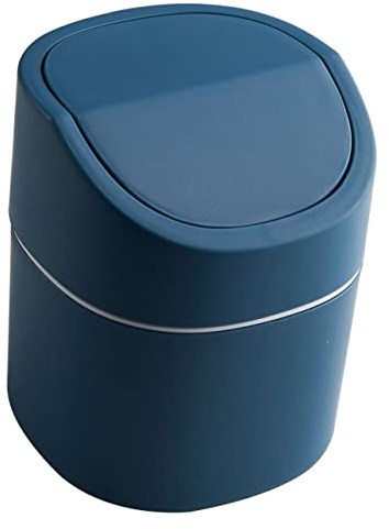 Zerodeko Mini Poubelle de Table Couvercle en Pp Légère et Facile à Nettoyer pour Plan de Travail la Cuisine Salle de Bain