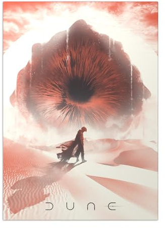 Displate Offiziell Dune MetallPoster Magnetische Befestigung Inklusive Lizenziert Bilder Hochwertiges Poster Dune Heroes The Sandworm 45 cm x 32 cm