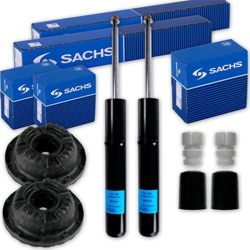 2x Sachs Stoßdämpfer + Domlager + Protection Kit vorne | 313363+802514+900223 Kompatibel mit A4 B8 (8K2),A4 B8 Avant (8K5),A5 (8T3),A5 Cabriolet (8F7),A5 Sportback (8TA)